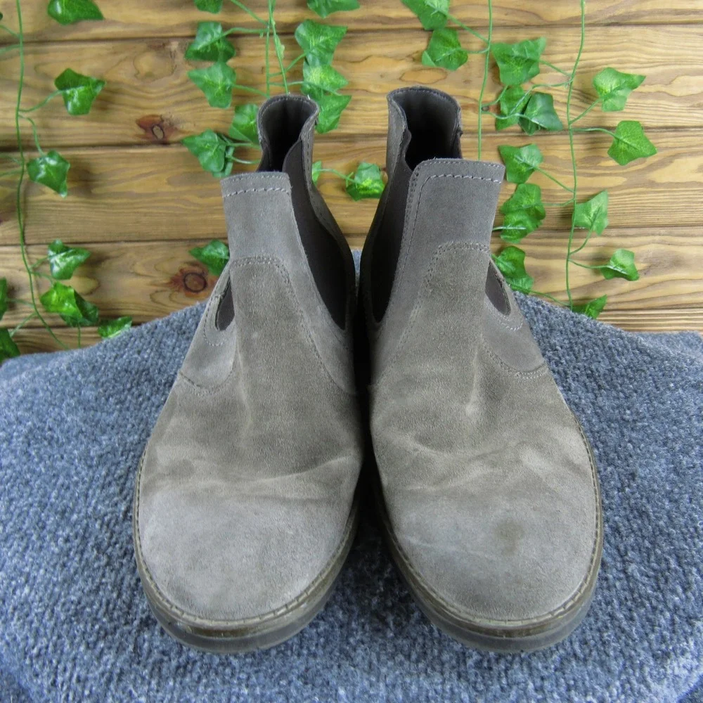 Nordstrom Men's Gray Suede Leather‎ Waterproof Ankle Boots Casual 45